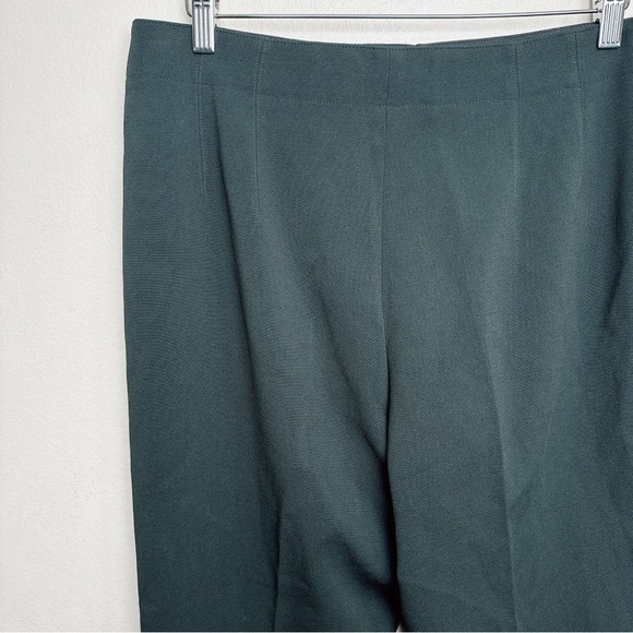 Club Monaco Womens 12 Dark Green Tapered Leg Crepe Trouser - Picture 9 of 12